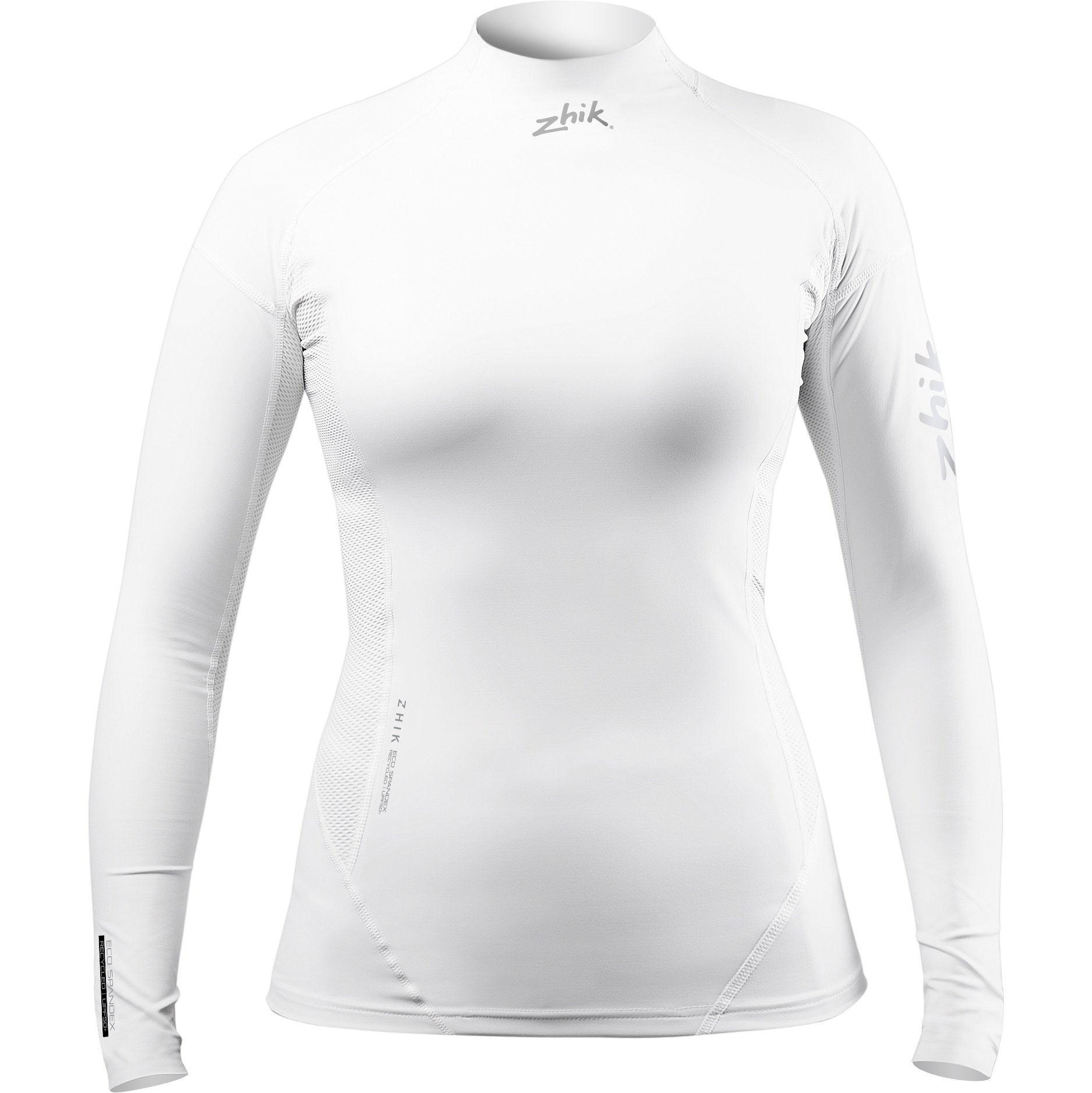 2026 Zhik Eco Spandex De Manga Larga Para Mujer Dtp-0063-w-wht - Blanco